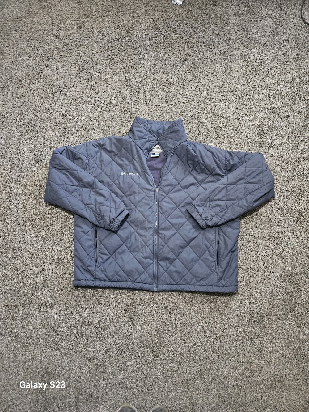 Vintage Columbia Vertex Interchange Men’s XXL Quilted Jacket Gray Full Zi